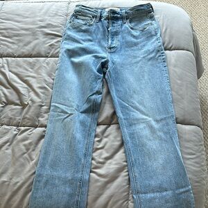 Denim Forum Arlo high rise straight jeans